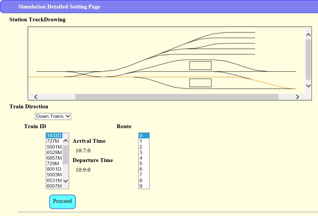 Detailed Setting Page
